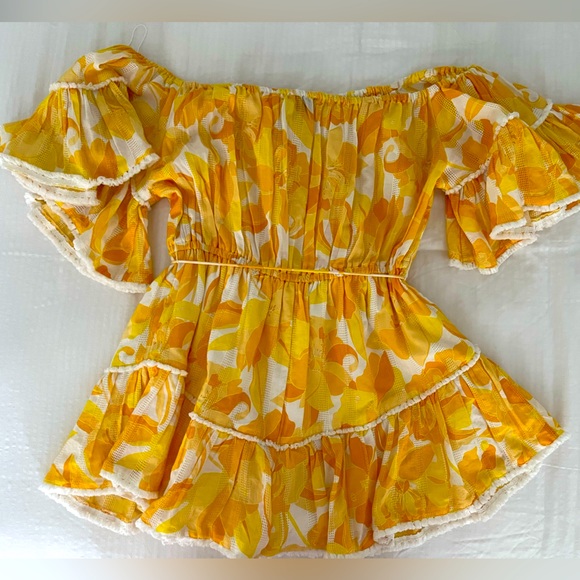 Significant Other Isla Yellow Romper, Size 4 - Picture 6 of 10